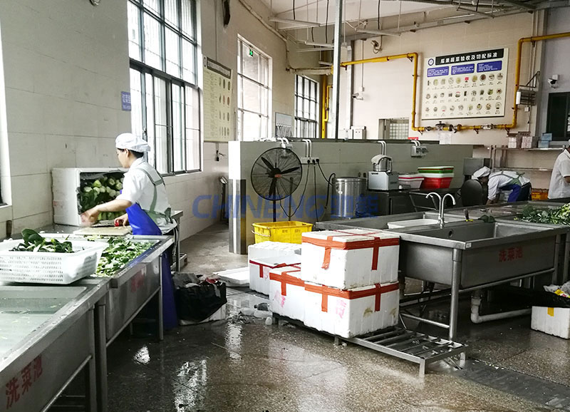 大嶺山第二小學食堂粗加工區