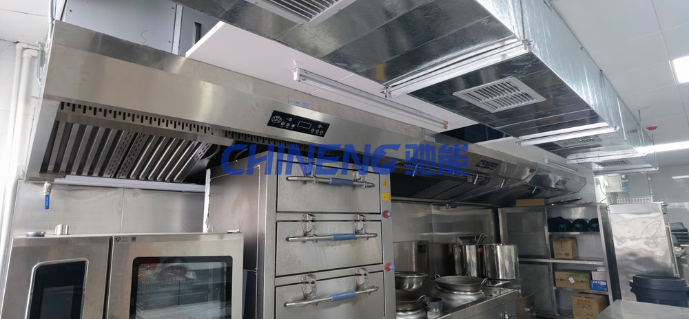 深圳貝特瑞31樓貴客接待廚房工程油煙凈化鮮風(fēng)系統(tǒng)
